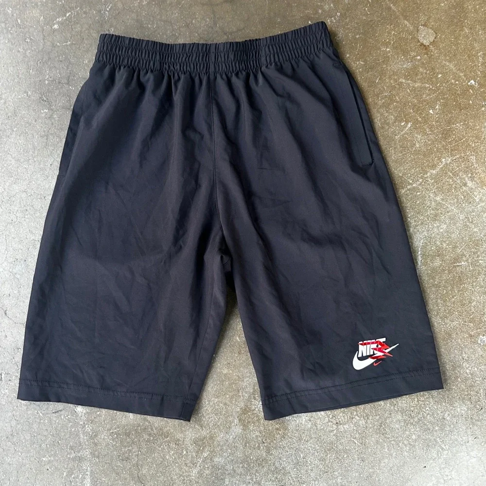 Nike 3Brand Shorts Boys Large Black Athletic Lightweight Performance